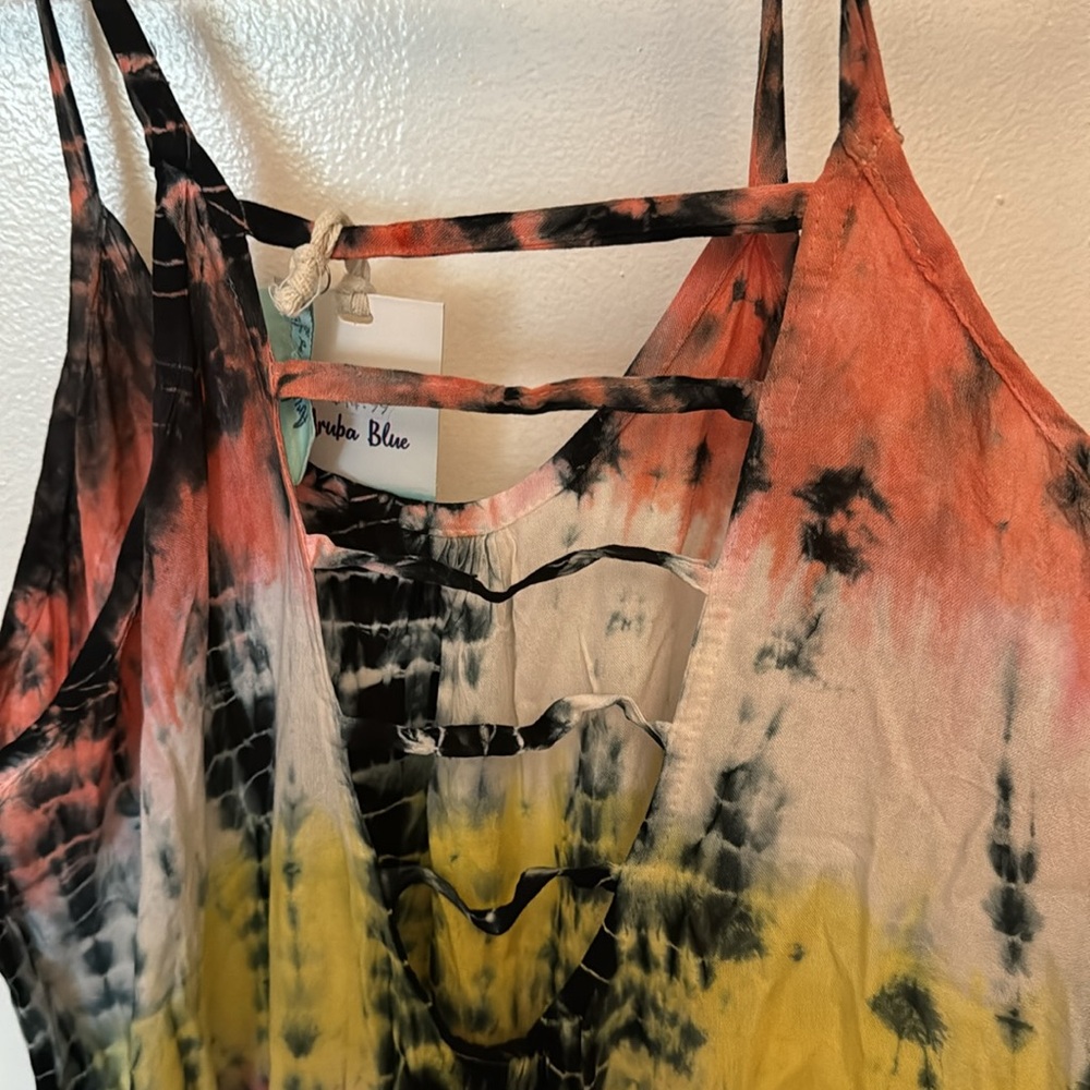 NWT Tye Dye summer dress .size large - Picture 4 of 6